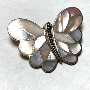 SX 925 Thailand Sterling Silver Pendant Mother of Pearl 13.26g